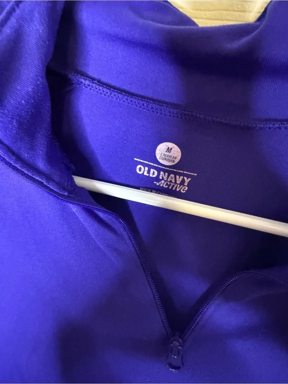 Old Navy Active Purple  1/4 Zip Pullover Mock Neck Long Sleeve Medium